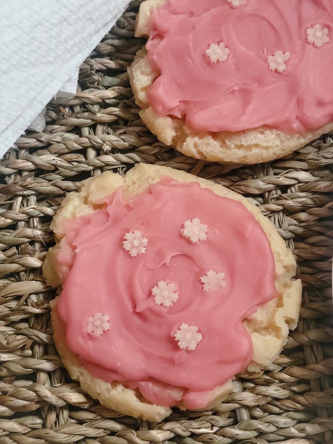 Realistic Pink Frosted Sugar Cookie Wax Melt for Wax Burners | Natural Wax Melt