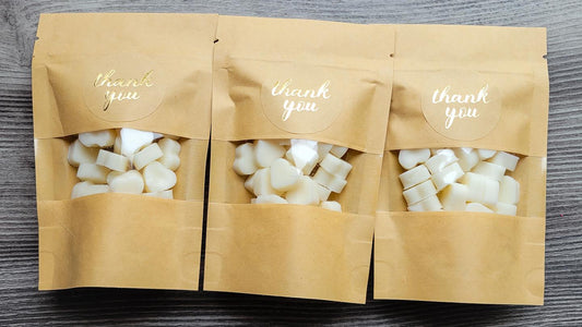 The Heart Sampler - Mini Heart Wax Melts Gift Set | Pick Your Scent | Bridal Shower Favors | Handmade with Natural Wax