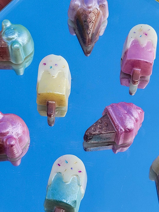 Natural Wax Melts| Scoopable Mini Popsicle and Ice Cream Cone | Dreamsicle Collection