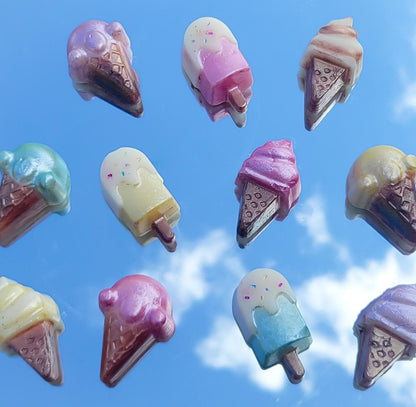 Natural Wax Melts| Scoopable Mini Popsicle and Ice Cream Cone | Dreamsicle Collection